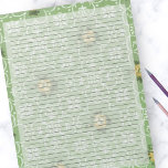 カレッジルールドレトロ60sグリーンミッドセンチュリーヴィンテージ ノートパッド<br><div class="desc">College Rild Notepad – 標準レターサイズページ – 8.5" X 11"簡単の各ページに黒いカレッジのルール行が並ぶ – 片面ノートブック書紙 – このデザインは60sのレトロな緑と黄色のミッドセンチュリーの花のヴィンテージデザインを備えている。</div>