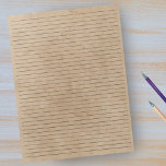 カレッジルールド紙 – タンヴィンテージ紙背景 ノートパッド<br><div class="desc">College Rild Notepad - Standard Letter Size Pages - 8.5" X 11"簡単の各ページに黒いCollegeの罫線が付いた書-ヴィンテージタンバックグラウンドを備えた片面ノートブック紙</div>