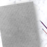 カレッジルールド |灰色のヴィンテージ紙灰色の背景 ノートパッド<br><div class="desc">College Rild Notepad – 標準レターサイズページ – 8.5インチX 11インチ簡単の各ページに黒いカレッジの罫線が付いた書-ヴィンテージグレーの背景を持つ片面ノートブック紙</div>