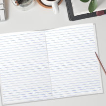 カレッジルールブルーライン紙風景11 x 8.5