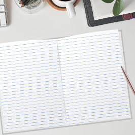 カレッジルールブルーライン紙風景11 x 8.5 ノートパッド