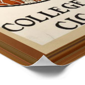 カレッジ日シガーヴィンテージ男性円Ad ポスター (角)