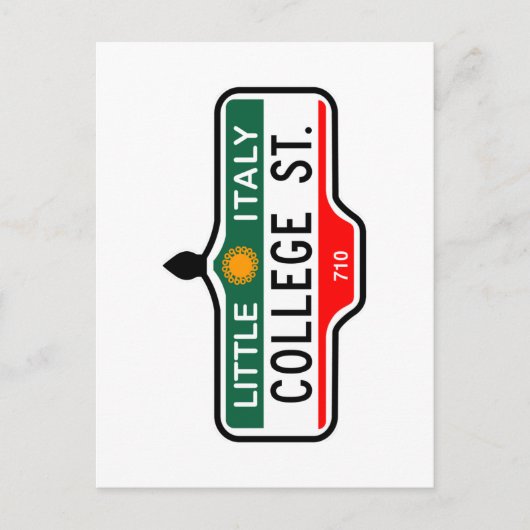 カレッジ通りトロント通り標識 ポストカード (正面)