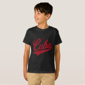 カレッジ風スクリプトClicスポーツジャージスタイル Tシャツ (正面フル)