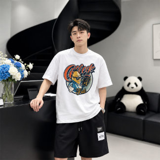 カレッジ フラット バナナ おもしろ レトロ グラフィックTシャツ Tシャツ