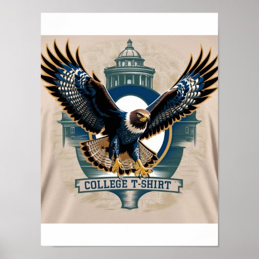 カレッジ:ホークロゴ ポスター (正面)