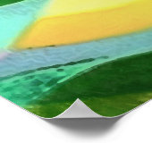 カレッタカレッタカメかわいいカラフルと芸術 ポスター (角)