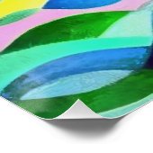 カレッタカレッタカメかわいいカラフルと芸術 ポスター (コーナー)