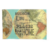 カレッパーソナライズされたジドームルーム感動的引用文 枕カバー (正面)