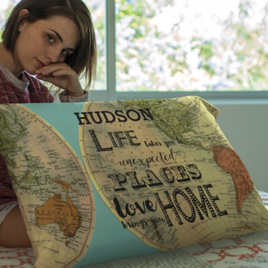 カレッパーソナライズされたジドームルーム感動的引用文 枕カバー