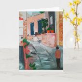 カレデルサンミゲル絵を描ズバイアルフレッドキツネ カード (黄色い花)