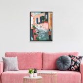 カレデルサンミゲル絵を描ズバイアルフレッドキツネ キャンバスプリント (インサイチュ (リビング))