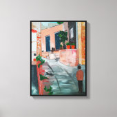 カレデルサンミゲル絵を描ズバイアルフレッドキツネ キャンバスプリント (正面)