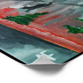 カレデルサンミゲル絵を描ズバイアルフレッドキツネ ポスター (角)