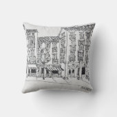 カレドトレドショッピング通り（スペイン、マドリード） クッション (裏面)