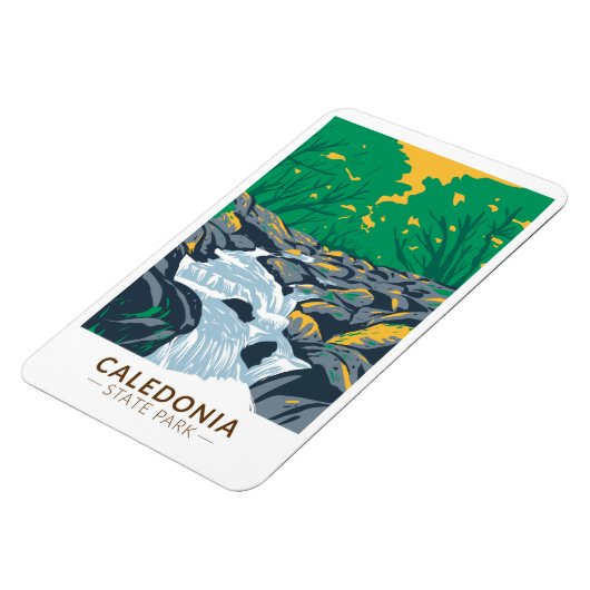 カレドニア州パークペンシルバニアヴィンテージ マグネット (左側)