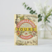 カレドニア鉄道。スコットランドのツアー。 ポストカード (スタンド正面)