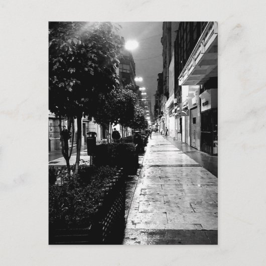 カレフロリダブエノスアイレス黒白 ポストカード (正面)