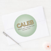 カレブの詩のシール ラウンドシール (封筒)