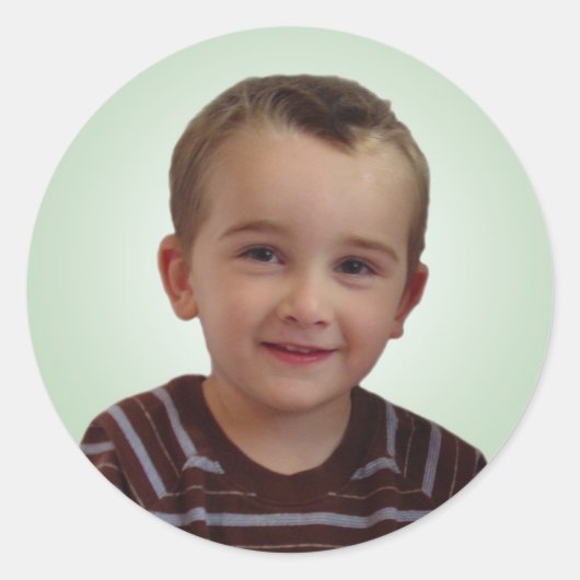 カレブの顔シール ラウンドシール (正面)