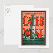 "カレブウェスト"ライトハウスニューイングランド海フォーク ポストカード (正面/裏面)