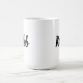 カレブ・メンスの名前 コーヒーマグカップ (中央)