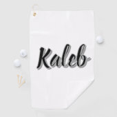 カレブ・メンスの名前 ゴルフタオル (インサイチュ)