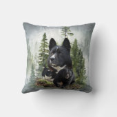 カレリアンベアードッグ装飾用クッション クッション (裏面)