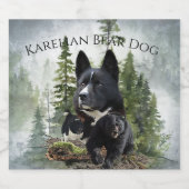 カレリアンベアードッグ スパークリングワインラベル (シングルラベル)