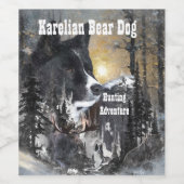 カレリアンベアードッグ ワインラベル (シングルラベル)