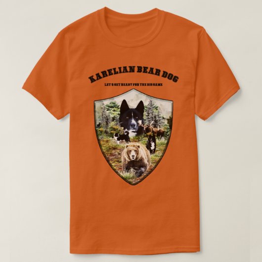 カレリアンベアードッグ Tシャツ (デザイン正面)