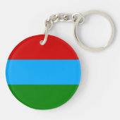 カレリア共和国の旗 キーホルダー (裏面)