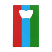 カレリア共和国の旗 クレジットカード栓抜き (正面)