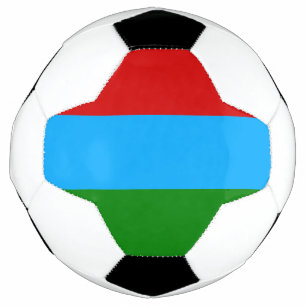カレリア共和国の旗 サッカーボール