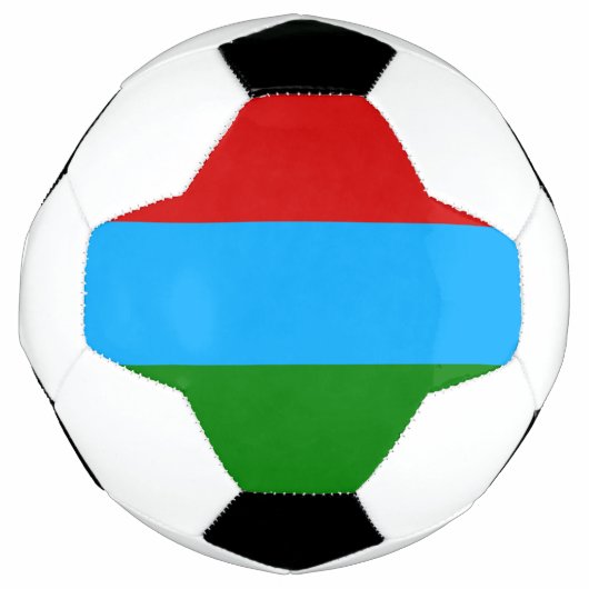カレリア共和国の旗 サッカーボール (正面)