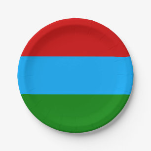 カレリア共和国の旗 ペーパープレート