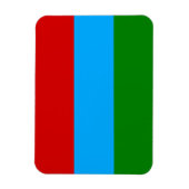カレリア共和国の旗 マグネット (縦)
