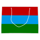 カレリア共和国の旗 ラージペーパーバッグ (正面)