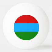 カレリア共和国の旗 卓球ボール (裏面)