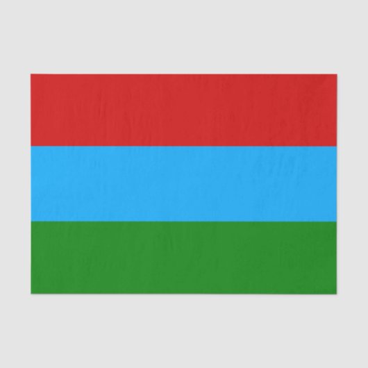 カレリア共和国の旗 薄葉紙 (正面)