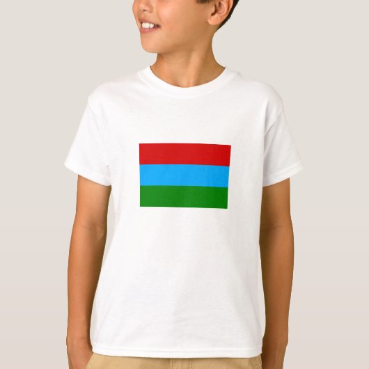 カレリア共和国の旗 Tシャツ (正面)