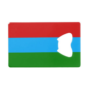 カレリア共和国旗 クレジットカード栓抜き