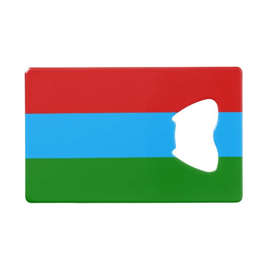 カレリア共和国旗 クレジットカード栓抜き (正面(横))