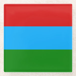 カレリア国旗 ガラスコースター