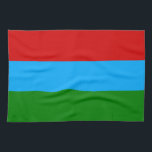 カレリア国旗 キッチンタオル<br><div class="desc">カレリア共和国の愛国国旗。</div>