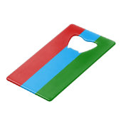 カレリア国旗 クレジットカード栓抜き (正面アングル)