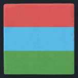 カレリア国旗 ストーンコースター<br><div class="desc">カレリア共和国の愛国国旗。</div>