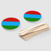 カレリア国旗 ハンドファン (組立なし)