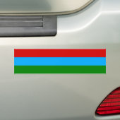 カレリア国旗 バンパーステッカー (車上)