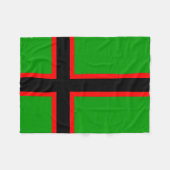 カレリア国旗 フリースブランケット (正面(横))